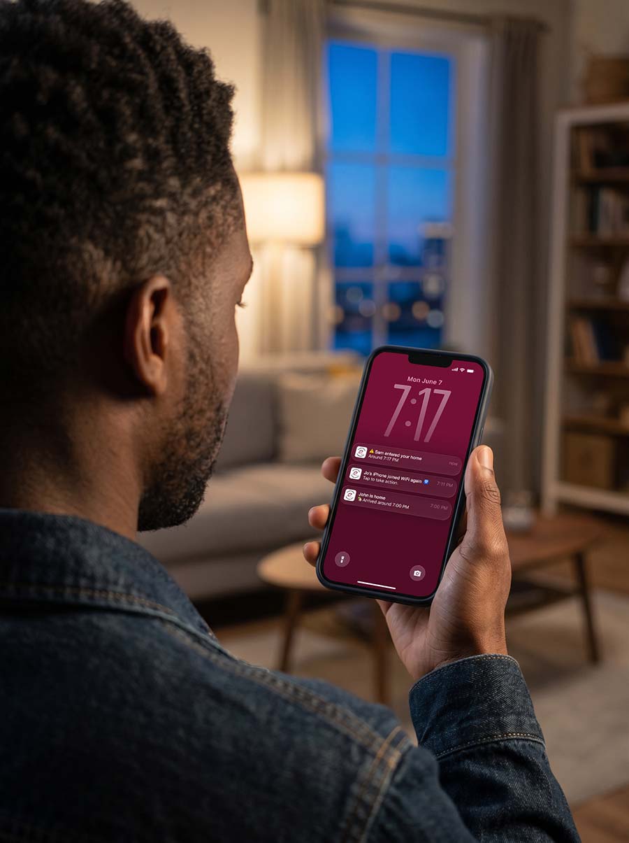 Man Viewing eSphere App